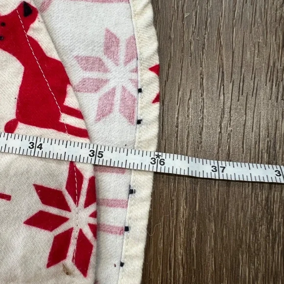 Hanna Andersson Dear Deer Holiday Flannel Scandinavian Night Shirt Nightgown M - Picture 10 of 12